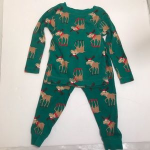 Carters Baby Christmas Moose PJ’s  Long Sleeve 12M